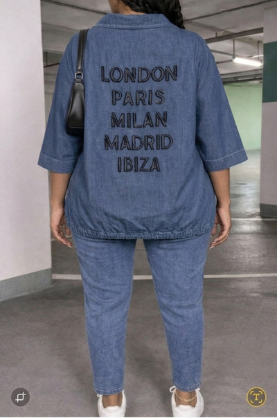 РИЗА ДЕНИМ +ПАНТАЛОН СЛИМ ДЕНИМ