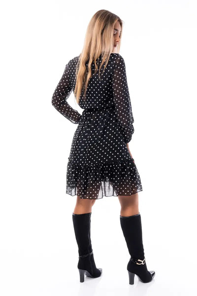 Рокля шифон точки