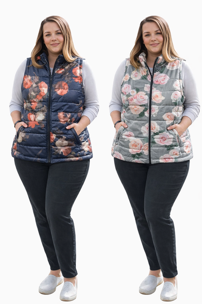 Елеци МАКСИ с флорални мотиви