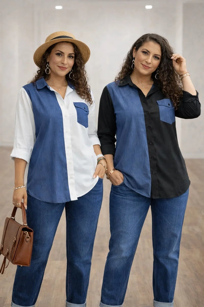 КОМПЛЕКТ С ДЕНИМ МАКСИ