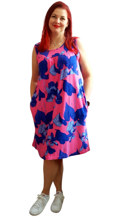 МАКСИ  роклички с джобче,без ръкав