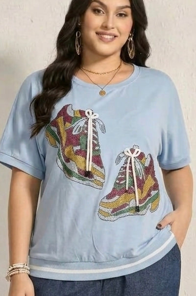 МАКСИ БЛУЗКА С КАМЪНИ