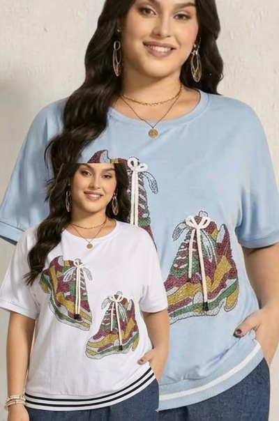 МАКСИ БЛУЗКА С КАМЪНИ