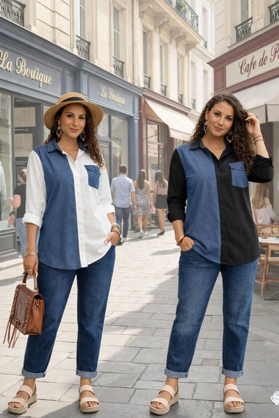 КОМПЛЕКТ С ДЕНИМ МАКСИ