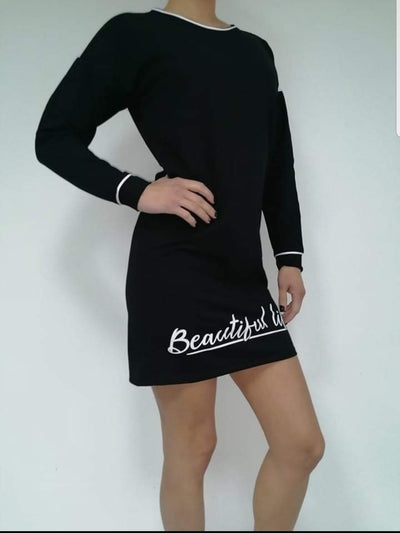 Спортна рокля с надпис,код на продукта 1600