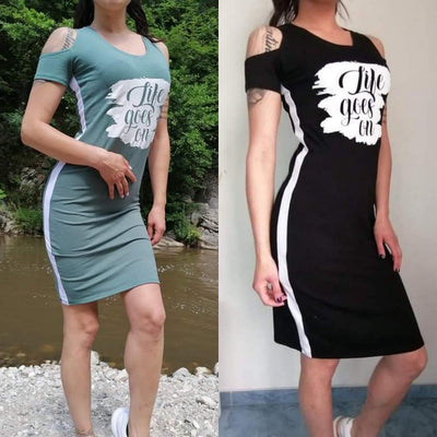 Спортна рокля с щампа