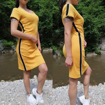 Спортна рокля с кант