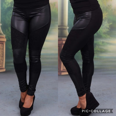 Елегантен модел клин с кожа